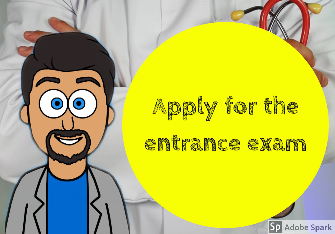 Apply for the entrance exam
