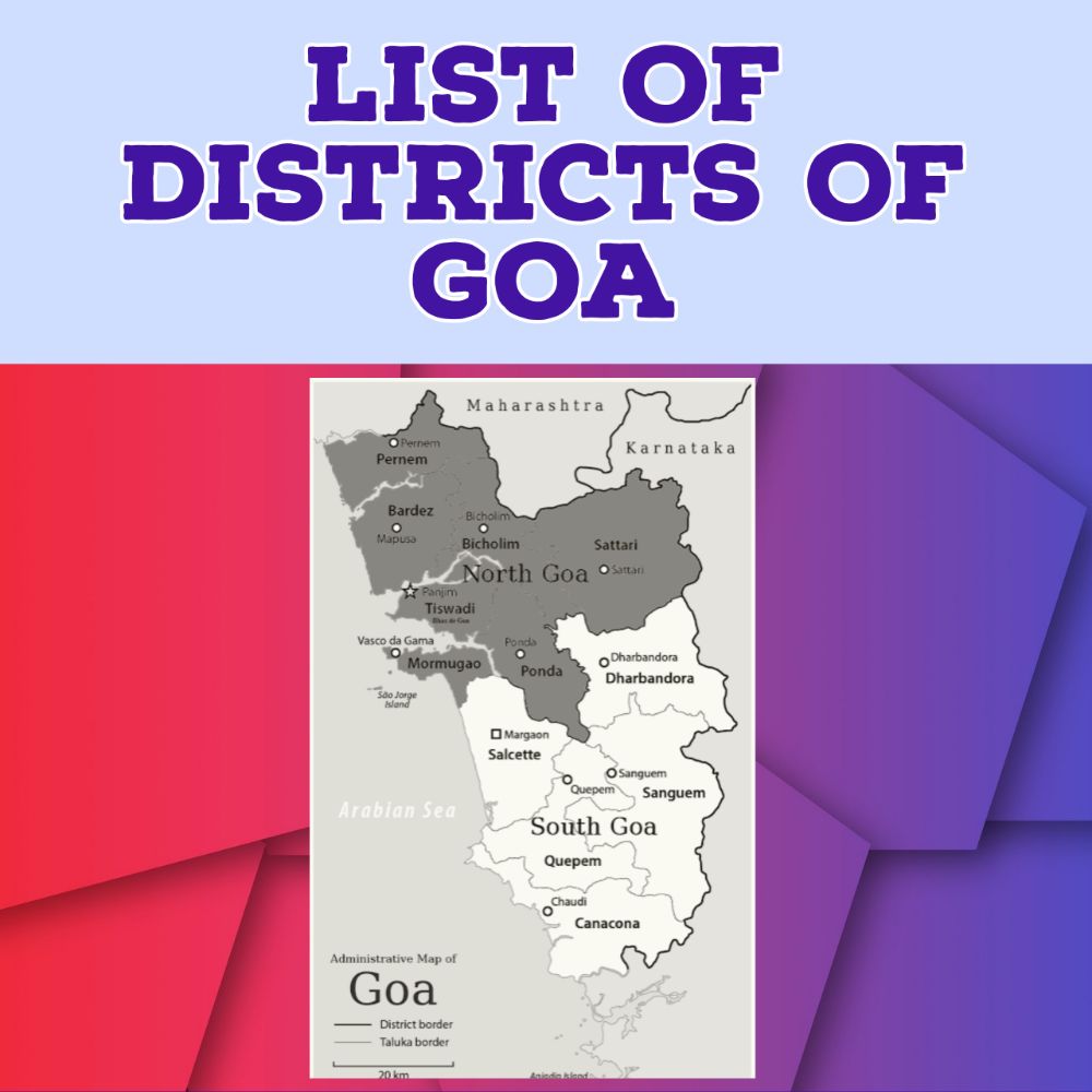 Districts of Goa