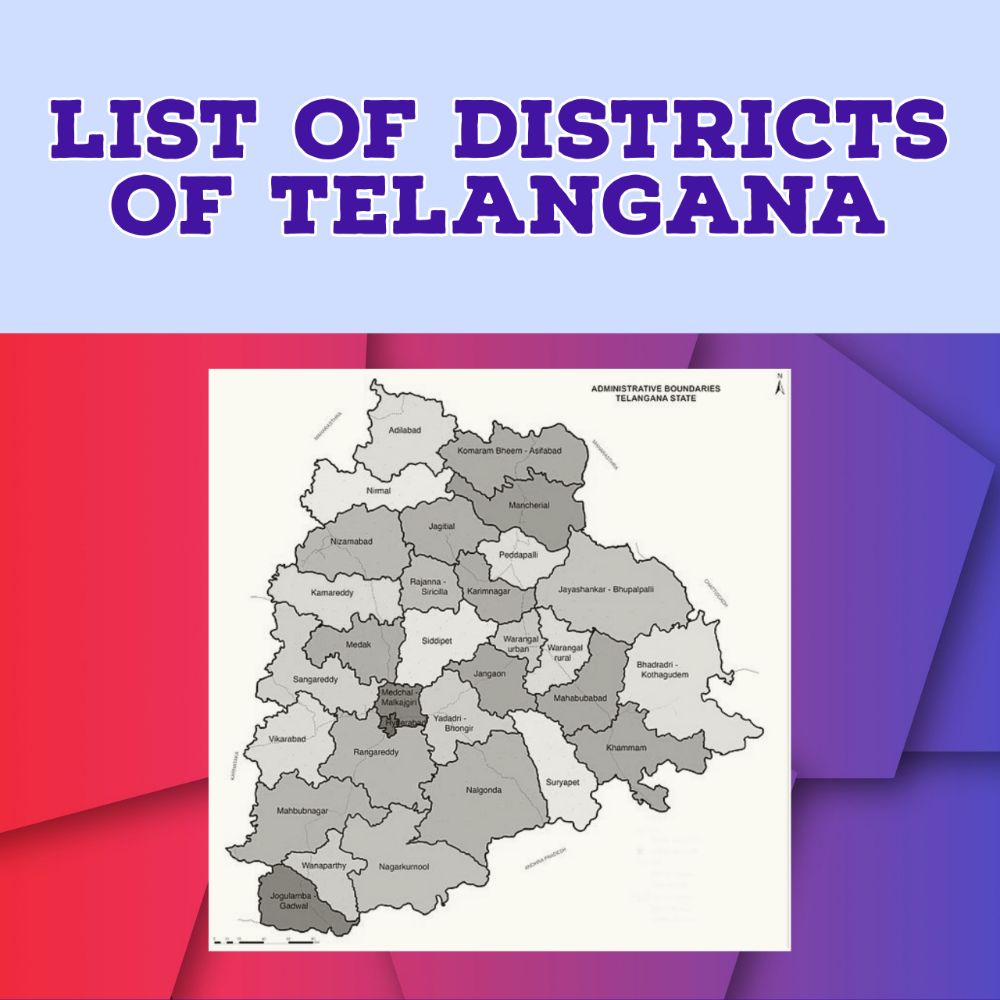 Districts of Telangana 
